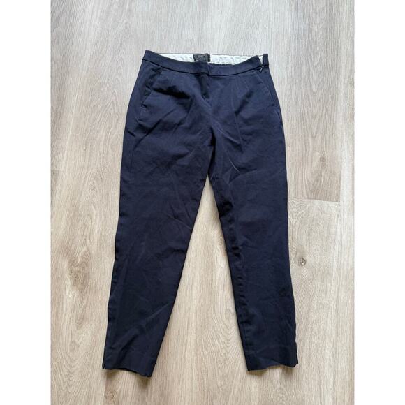 J.Crew Martie Dress Pants, Women's size 2, Navy Blue, Ankle, Cropped - Picture 1 of 6
